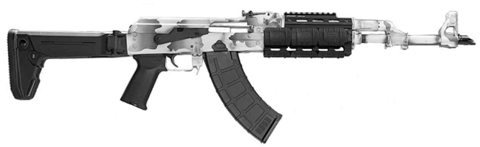 ZPAPM70 AK 7.62X39 16.3" 30rd White Camo