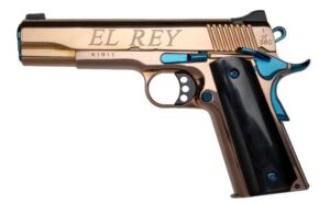 KIMBER CUSTOM EL REY 38 SUPER HI POLISH ROSE GOLD PVD, SAPPHIRE CONTROLS 1-7D MAG