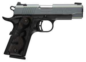 Browning 051993492 1911 Black Label Compact Frame 380 ACP 8+1 3.63" Matte Stainless Steel Barrel, Northern Lights Cerakote Serrated Steel Slide, Matte Black Polymer Frame, Black Polymer Grip