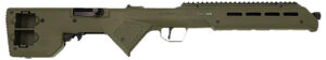 Desert Tech TRKRF2218GRN Trek-22 Green Compact 22 LR 18" Free Floating Steel Barrel, Picatinny Rail Receiver, M-LOK Handguards, Fixed Polymer Stock, Suppressor Ready