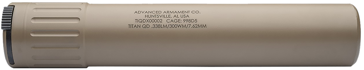 ADVANCED ARMAMENT COMPANY 86601 Titan-QD 338LM/8.6BLK 1.85" FDE Titanium