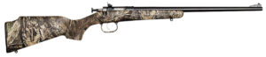 Crickett KSA2284 Youth  22 WMR 1rd 16.12" Blued Barrel/Receiver, Fixed Front/Adjustable Rear Peep Sights, Mossy Oak Break-Up Synthetic Stock w/11.5" LOP, Rebounding Firing Pin Safety