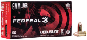 AmerEagle 9mm 147gr TMJ 50rd