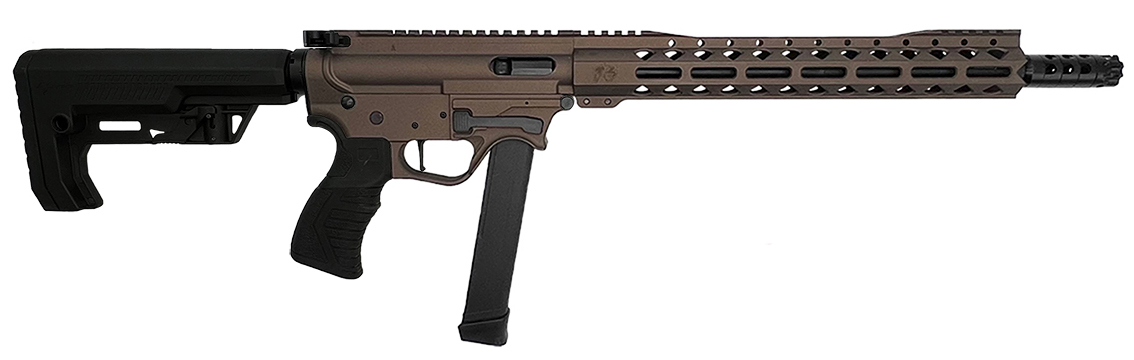 T6 GOAT SERIES SHREDDER AR9 TCS 9MM 16 MLOK BRZ