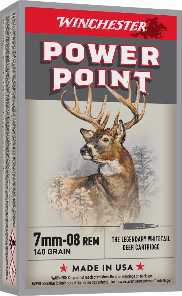 WINCHESTER SUPER X POWER POINT 7MM-08 140GR 20RD BX 200RD CASE
