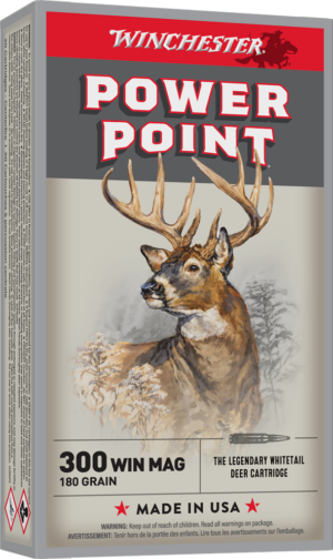 WINCHESTER SUPER X POWER POINT 300WIN MG 180GR 20RD BX 200RD CASE