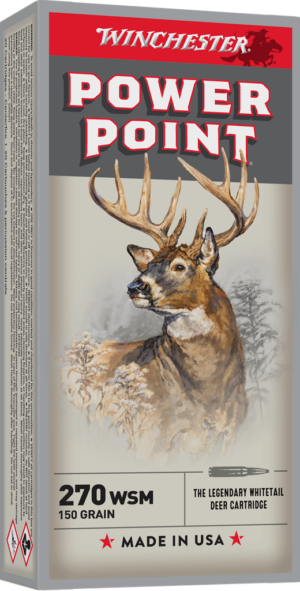 WINCHESTER SUPER X POWER POINT 270WSM 150GR 20RD BX 200RD CASE