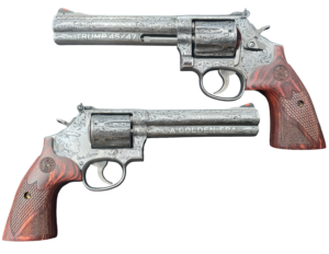 SMITH & WESSON 686 PLUS DLX STS 357MAG 6" 7RD DA/SA TRUMP GOLDEN ERA DEEP ENGRAVED