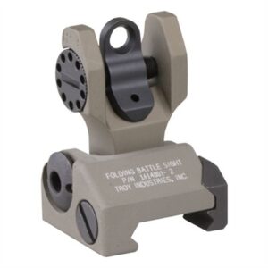 AR-15 FLIP-UP ADJUSTABLE REAR SIGHT DARK EARTH