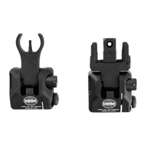 AR-15  FLIP-UP SKIRMISH BUIS SIGHT SET BLACK