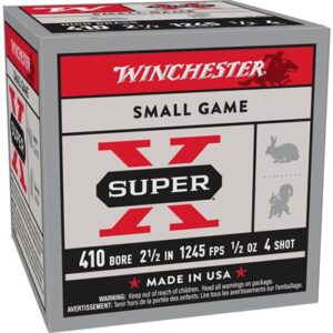 SUPER-X 410 BORE 2-1/2'' 1/2OZ #4 SHOT 25/BOX