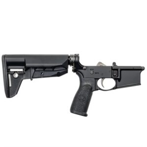 COMPLETE WIDEBODY LOWER RECEIVER WITH MOD-2-SOPMOD STOCK BLK