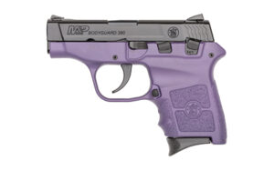 Smith & Wesson, M&P Bodyguard, Double Action Only, Semi-Automatic, Polymer Frame Pistol, Sub-Compact, 380ACP, 2.75" Barrel, Armornite Finish, Black Slide, Purple Frame, Fixed Sights, 6 Round, 2 Magazines