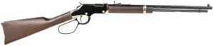 Henry H004L Golden Boy Large Loop 22 Short, 22 Long or 22 LR Caliber with 16 LR/21 Short Capacity, 20" Blued Barrel, Brasslite Metal Finish & American Walnut Stock Right Hand (Full Size)