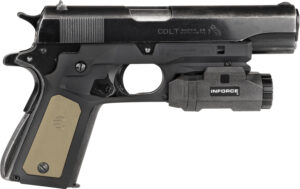 Recover Tactical CC3P0102 Frame Grip Black Polymer Frame with Interchangeable Black & Tan Panels for Standard Frame 1911