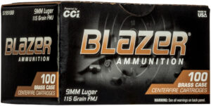 BLAZER BRASS 9MM 115GR FMJ 100/5