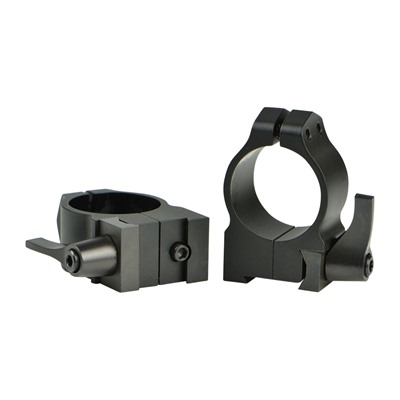 30MM MEDIUM (1.015'') QD 19MM DOVETAIL RINGS, BLACK