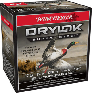 Winchester Ammo XSM12L2 Drylok Super Steel Magnum 12Gauge 3.50" 1 9/16oz 2Shot 25 Per Box/10 Case