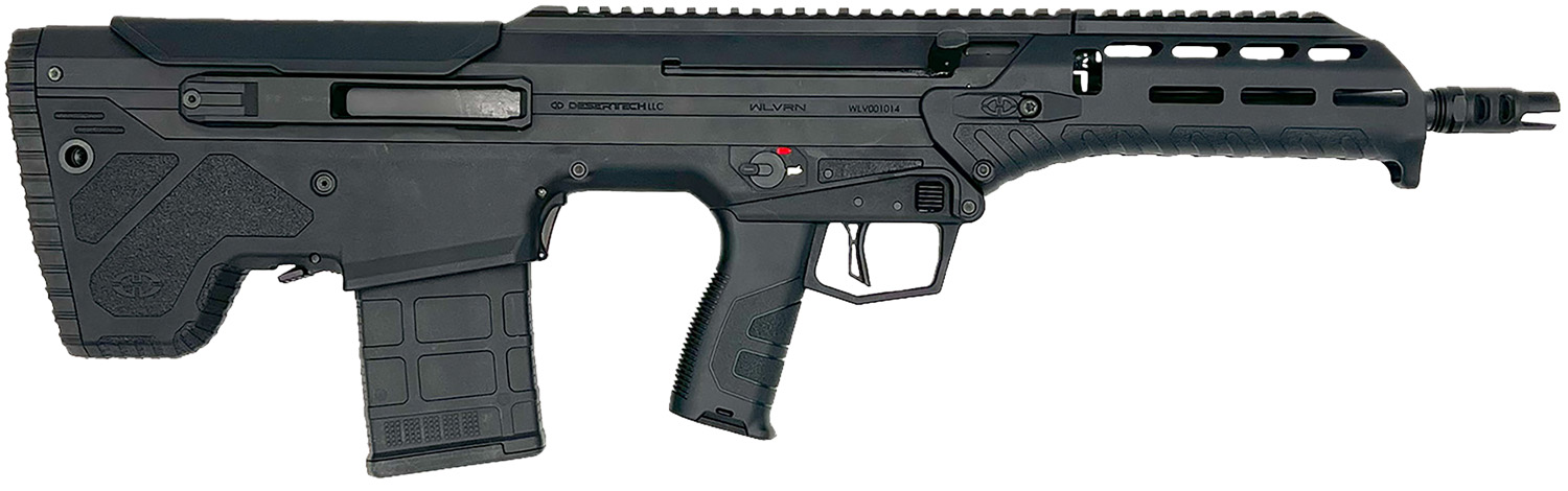 Desert Tech WLVRFA1620B WLVRN 308 Win/7.62 NATO 20+1 16" Black Steel Threaded Barrel, Black Hard Coat Anodized Picatinny Rail Aluminum Receiver, M-LOK Handguard, Black Polymer Chassis, Ambidextrous