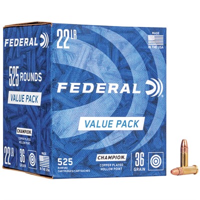 CHAMPION TRAINING 22 LR 36GR COPPER PLATED HP 525/BOX