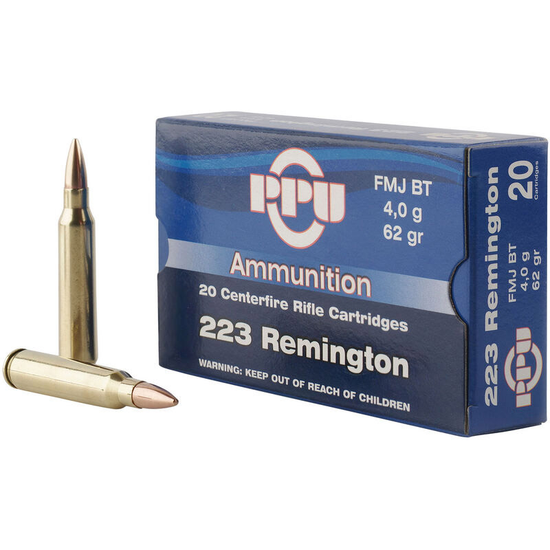 Prvi-Partizan .223 Remington 62gr Brass – 20rd