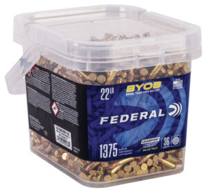 Federal 750BKT1375 Champion Training BYOB 22LR 36gr Copper Plated Hollow Point 1375/Box