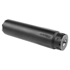 Gemtech, Abyss, Rifle Suppressor, 7.62MM, Weight 16.2oz, Length 6.8", Diameter 1.64", Threads 5/8X24, Stainless Steel and Titanium, High-Temp Cerakote Finish, BlackWarning
