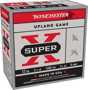Winchester Ammo X128 Super X Heavy Game Load High Brass 12Gauge 2.75" 1 1/4oz 8Shot 25 Per Box/10 Case