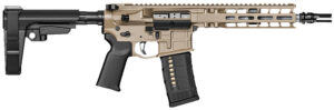 Radian Weapons R0504 Model 1 Pistol 300 Blackout 30+1 9", FDE Billet Rec/M-Lok Handguard, Smooth Buffer Tube (No Brace), Magpul Grip, Ambi Controls, Dead Air QD Flash Hider, Adj. Trigger