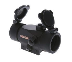 TruGlo TG-TG8230B Triton Black Anodized 1x 30mm 5 MOA Illuminated Tri-Color Dot Reticle Clamshell Packaging