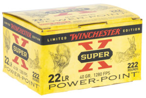Winchester Ammo X22LRPPB Super X 22LR 40gr Plated Hollow Point 222 Per Box/10 Case