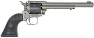 Heritage Mfg RR22C6 Rough Rider 22 LR 6 Shot. 6.50" Tungsten Gray Cerakote Steel Barrel & Frame, Black Satin Cylinder, Black Star Polymer Grip, Hammer/Thumb Safety, Exposed Hammer