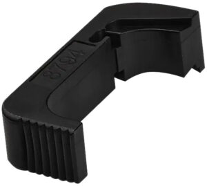 Glock 50962 Magazine Catch Reversible Glock 36/36FGR/42/43X/48 Black Polymer
