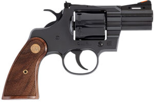 Colt Mfg PYTHONBP2WTS Python 357 Mag/38 Special 6 Shot 2.50" Blued Carbon Steel Vent Rib Barrel, Cylinder & Frame, Wood Grip, Exposed Hammer