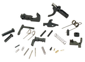 White Label Armory WLA-LOW-1014-01  Lower Parts Kit For AR Platform Curved Trigger Black