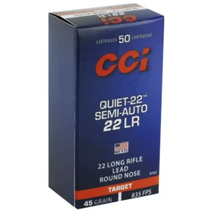 CCI 22 LR 40GR LRN SEMI AUTO "QUIET 22" 50 RD/BX 100 BX/CS
