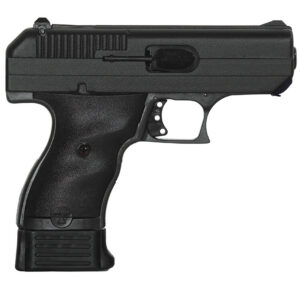 9mm 3.5" Blk As Poly w/Leather Holster /