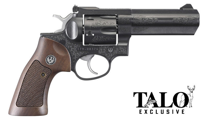 GP100 357Mag 4"B Wood Grp Engrvd QC TALO