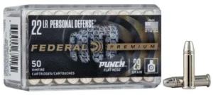 FEDERAL 22 LR PUNCH 29GR FN "PERSONAL DEFENSE" 50 RD/BX 100 BX/CS