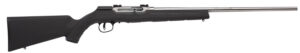 Savage Arms 47216 A22 FSS Full Size 22 LR 10+1 22" Matte Sporter Barrel, Matte Drilled & Tapped Stainless Steel Receiver, Matte Black Fixed Synthetic Stock, Right Hand