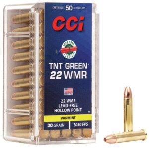 CCI 0060 TNT Green  22WMR 30gr Speer TNT Green Hollow Point 50 Per Box/40 Case