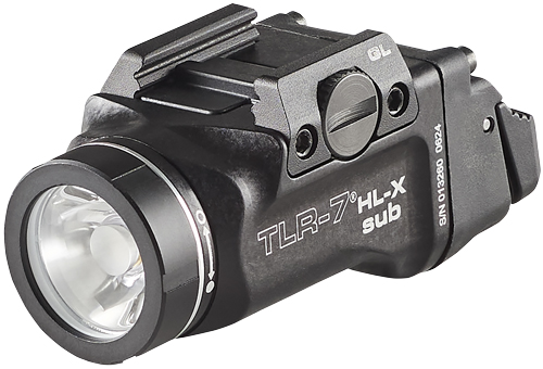 Streamlight 69503 TLR-7 HL-X SUB USB Black 6000 Series Aluminum Glock 43x/48 1000 Lumens