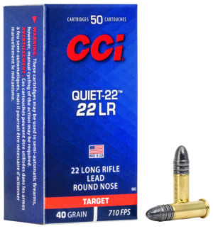 CCI 960 Quiet-22  22LR 40gr Lead Round Nose 50 Per Box/100 Case