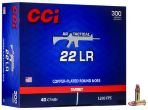 CCI 956 AR Tactical  22LR 40gr Copper Plated Round Nose 300 Per Box/10 Case