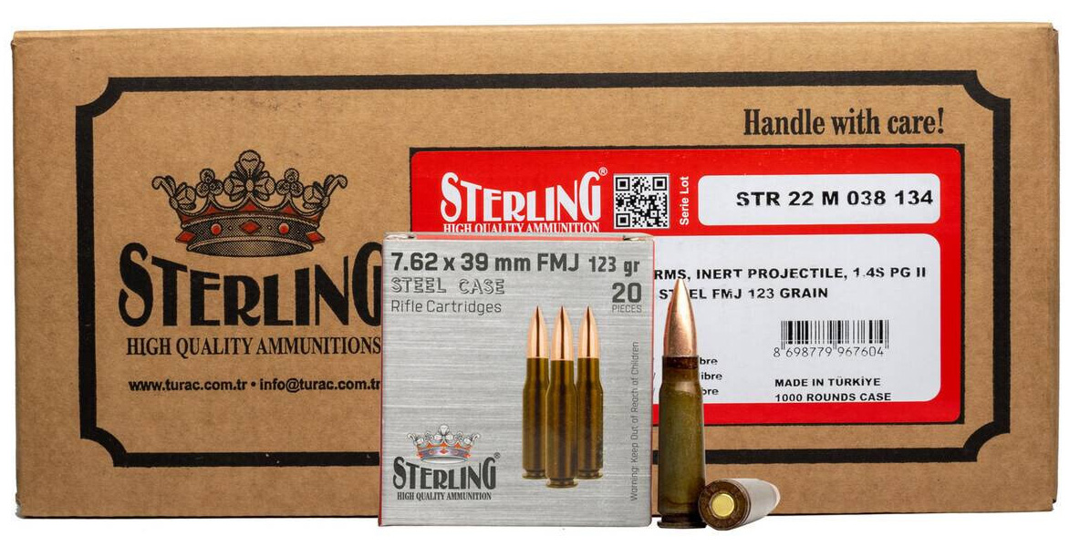 Global Ordnance 7.62x39 123gr FMJ – 1000rd