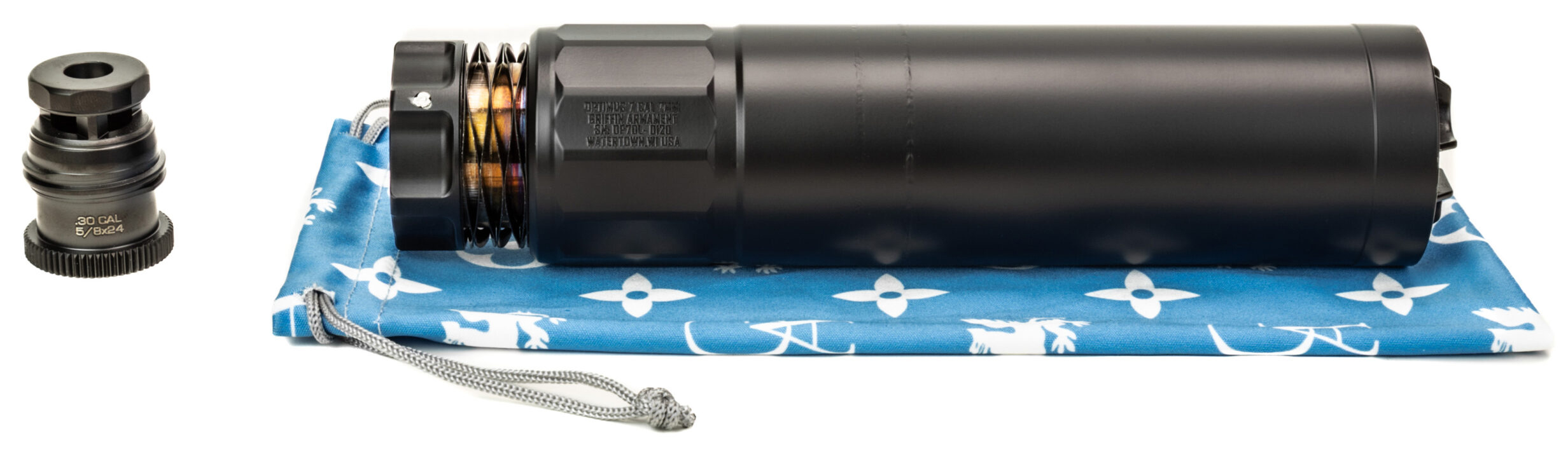 GRIFFIN SUPPRESSOR OPTIMUS 7 DUAL LOK BLK