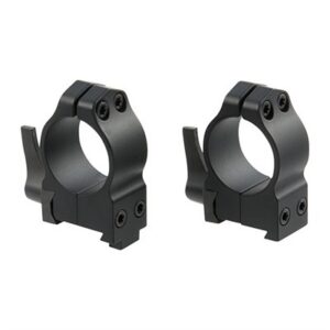 1'' MEDIUM (0.925'') QD 19MM DOVETAIL RINGS, BLACK