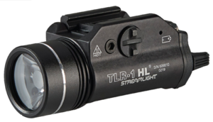 Streamlight TLR-1 HL Dual Remote Kit 1000 Lumens Output White LED Light 283 Meters Beam Picatinny Rail Mount Black Anodized Aluminum