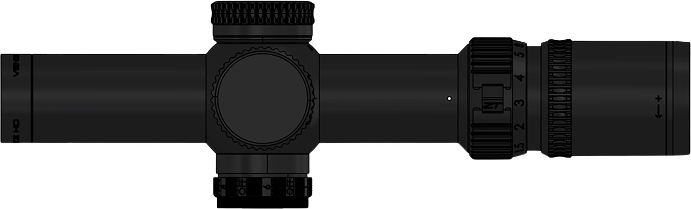 Zero Tech Optics VG11028F-IR Vengeance HD Black 1-10x28mm