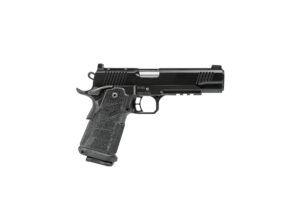 Kimber Mfg, Inc 3600302 DS Warrior 9mm Luger 20+1 5" Matte Stainless Barrel, KimPro Black Optic Cut/Serrated Slide, Black Stainless Steel Frame w/Beavertail & Picatinny Rail, Black Carbon Fiber Grip,